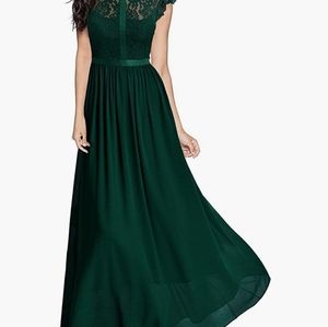 Green bridesmaids dress